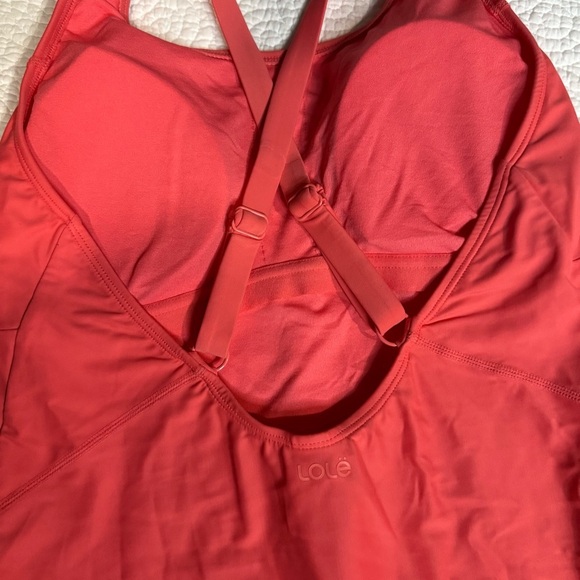 Orange One-Piece Swimsuit with Scoop Neckline and Wide Straps - Picture 10 of 10